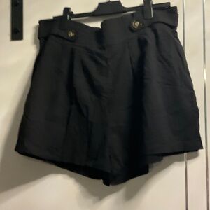 SHEIN Black High Waist Women's Shorts